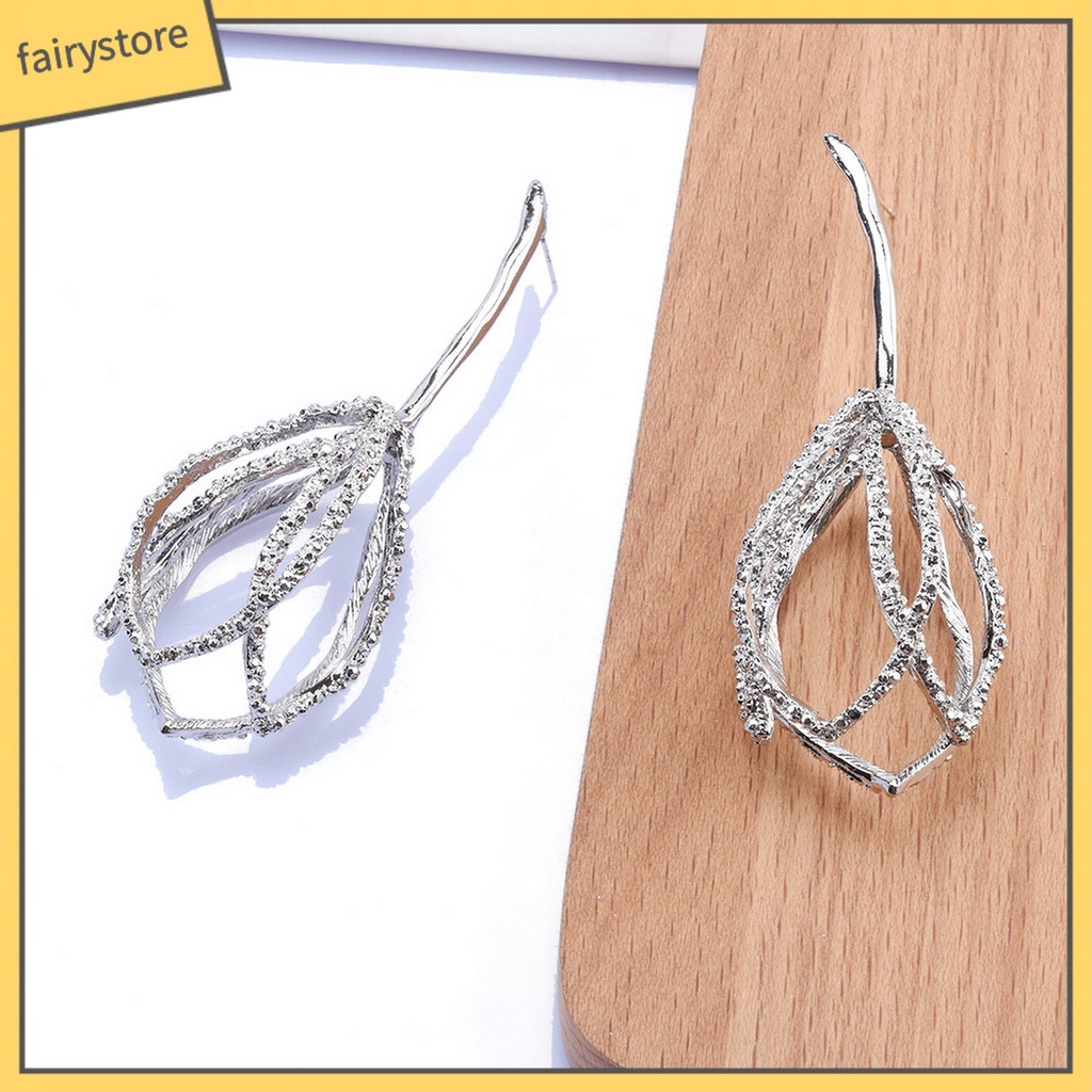 1 Đôi Bông Tai Kim Loại Hình Hoa Phong Cách Vintage Dành Cho Nữ