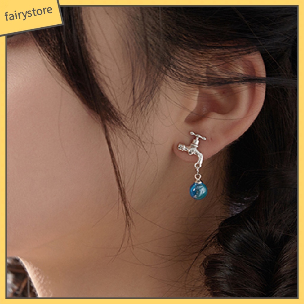 1 Đôi Bông Tai Hợp Kim Đính Pha Lê Giả Phong Cách Vintage