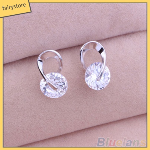 Đôi Khuyên Tai Đính Đá Thời Trang Cho Nữ