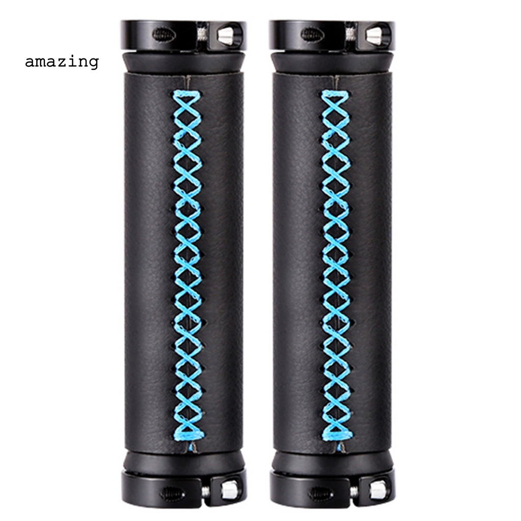 Bộ 2 Vỏ Bọc Tay Lái Xe Đạp Leo Núi Bằng Da Giả Chống Trượt