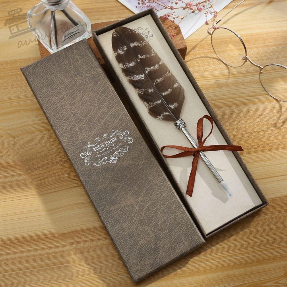 Bút Bi Mực Gel AUGUSTINA Phong Cách Retro Hợp Thời Trang Làm Quà Tặng Sinh Nhật Cho Học Sinh / Văn Phòng / Nhà Giáo