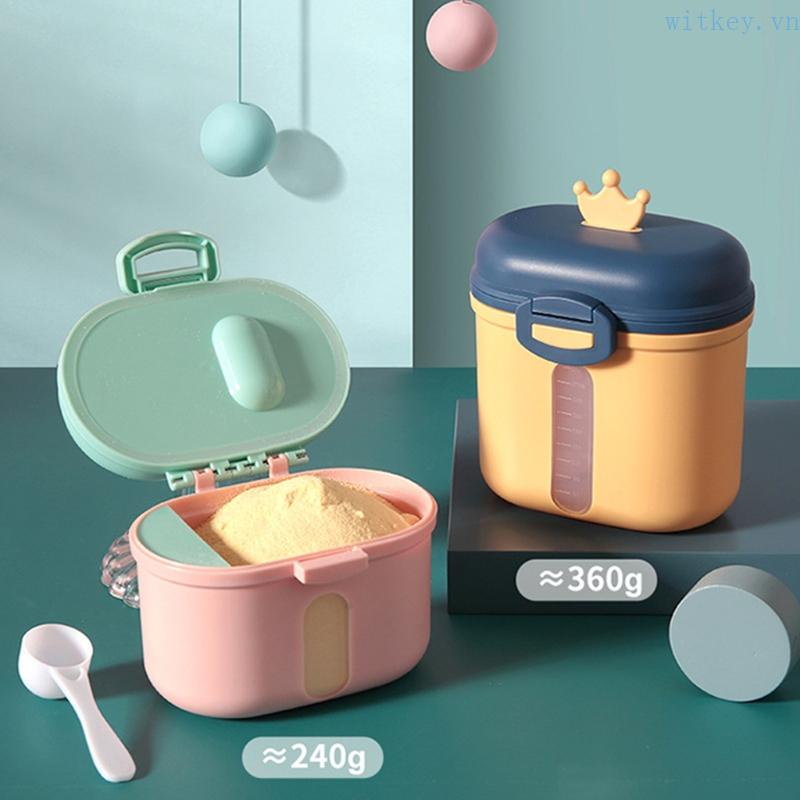 Hộp Đựng Sữa Bột / Kẹo / Trái Cây Thiết Kế Nhỏ Gọn Tiện Dụng