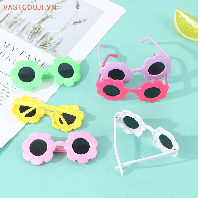 Kính Mát Gọng Nhựa Đính Hoa Xinh Xắn Cho Búp Bê VASTJI