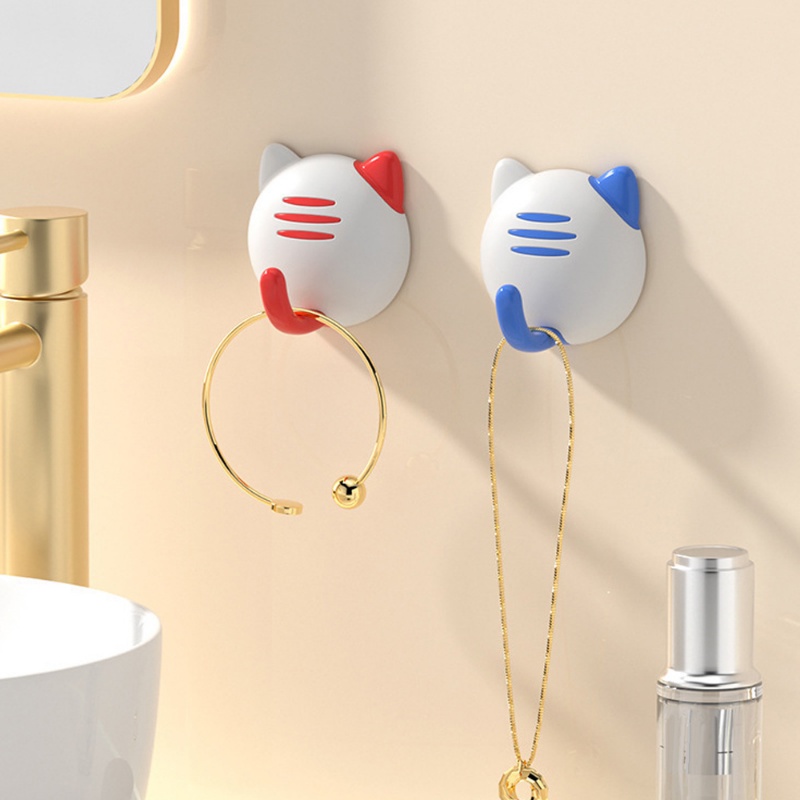 Móc Treo Khăn Gắn Tường Đa Năng Hình Mèo Dễ Thương