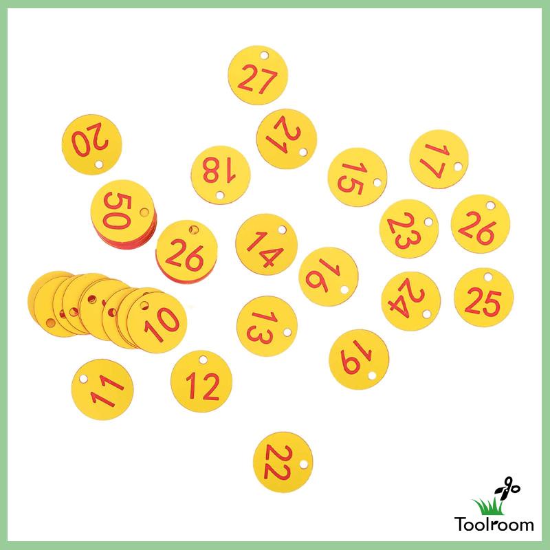 Set 100 Thẻ Đánh Dấu Số Hành Lý Dùng Trong Siêu Thị / Nhà Kho