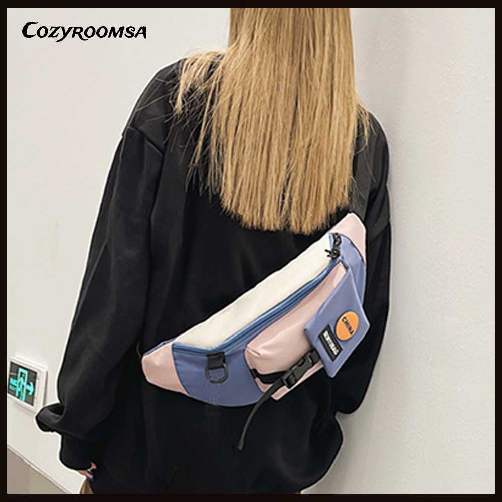 Túi Đeo Chéo Ngực Bằng Nylon Thời Trang Tiện Dụng Cho Leo Núi / Cắm Trại