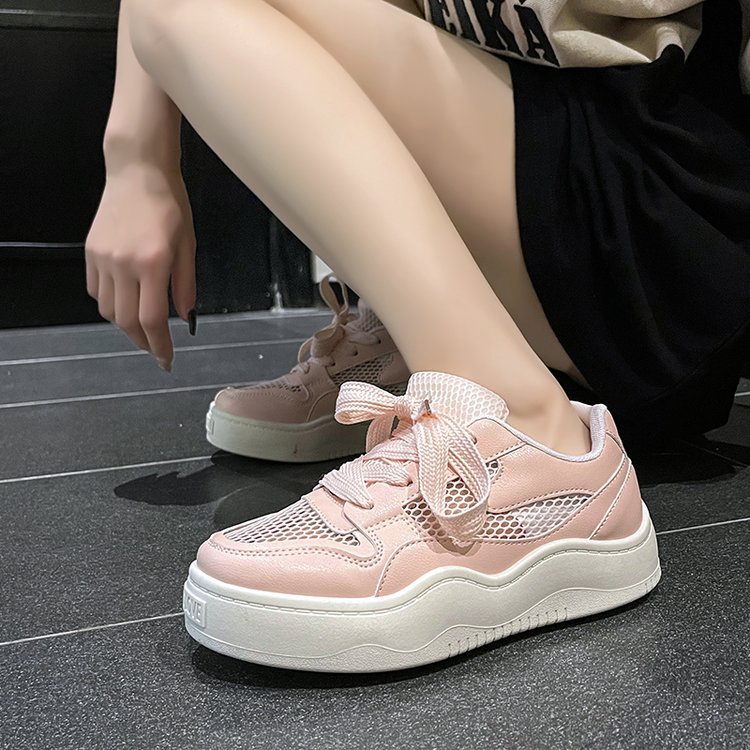 Giày Thể Thao Đế Mềm Phối Lưới Thoáng Khí Thời Trang Cho Nữ