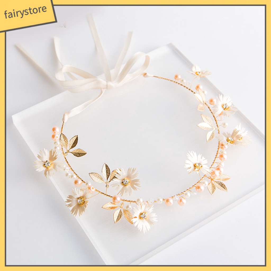 Băng Đô Cài Tóc Bằng Vải Họa Tiết Hoa Tinh Tế Thời Trang Cho Nữ