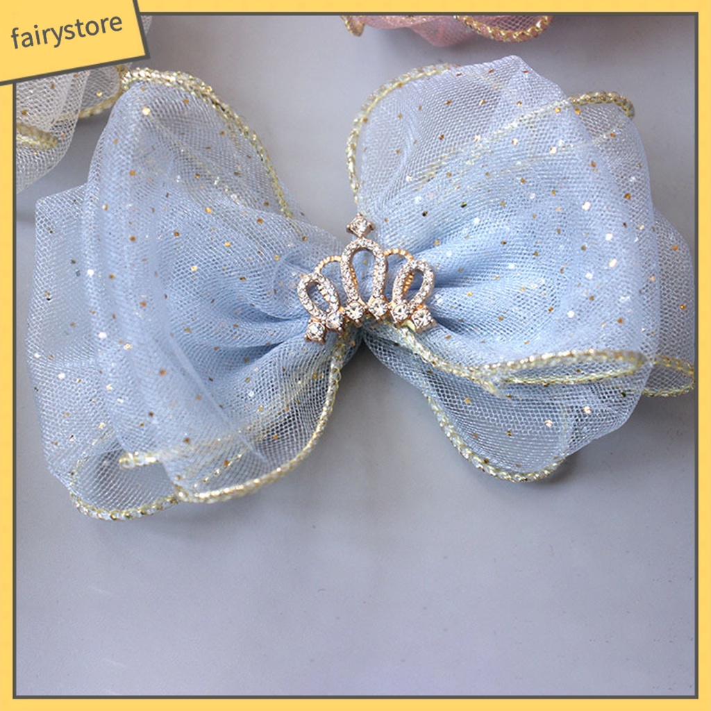 Kẹp Tóc Hình Nơ Màu Trơn Dành Cho Bé Gái