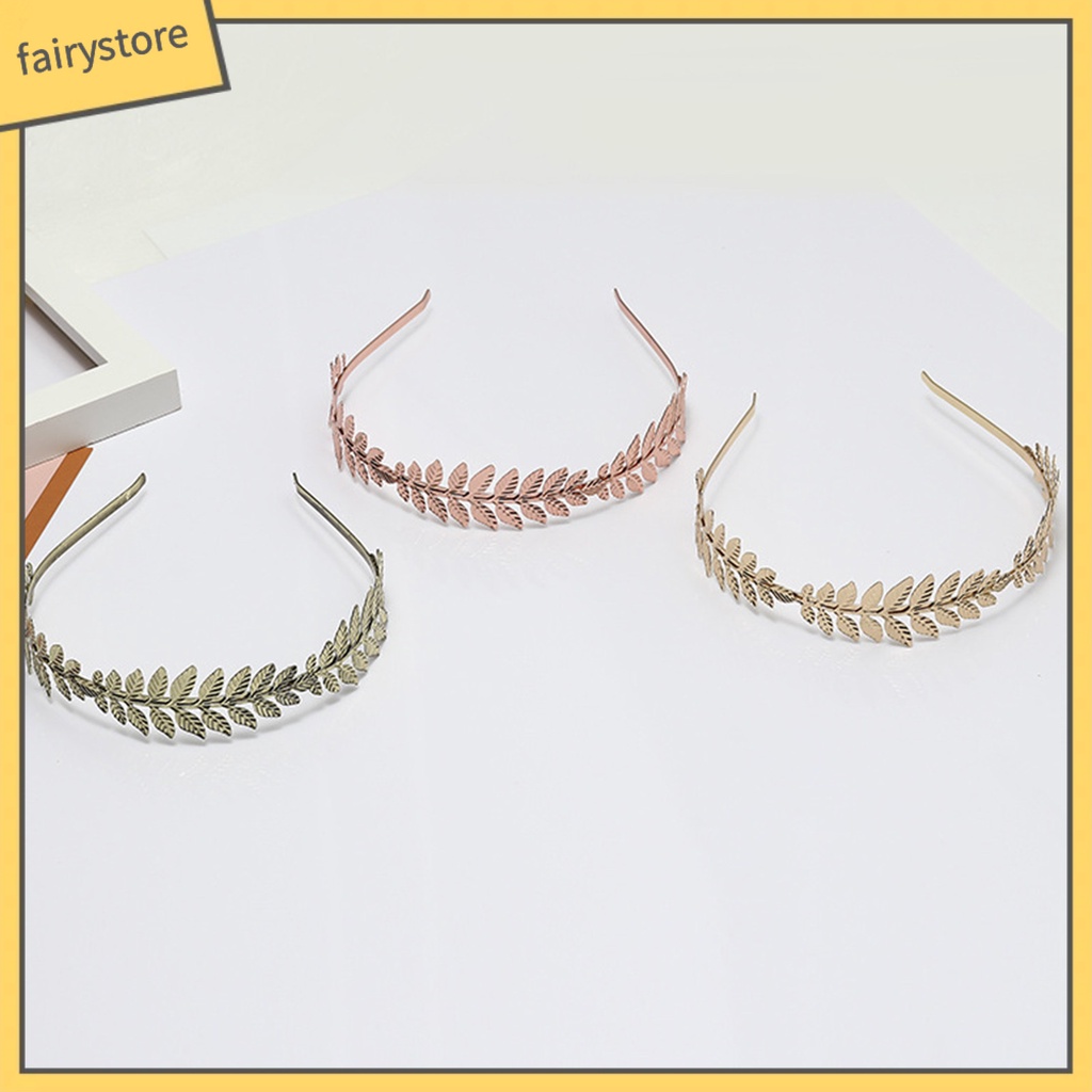 Băng Đô Cài Tóc Hình Cành Lá Lâu Trôi Không Phai Màu Cho Cô Dâu