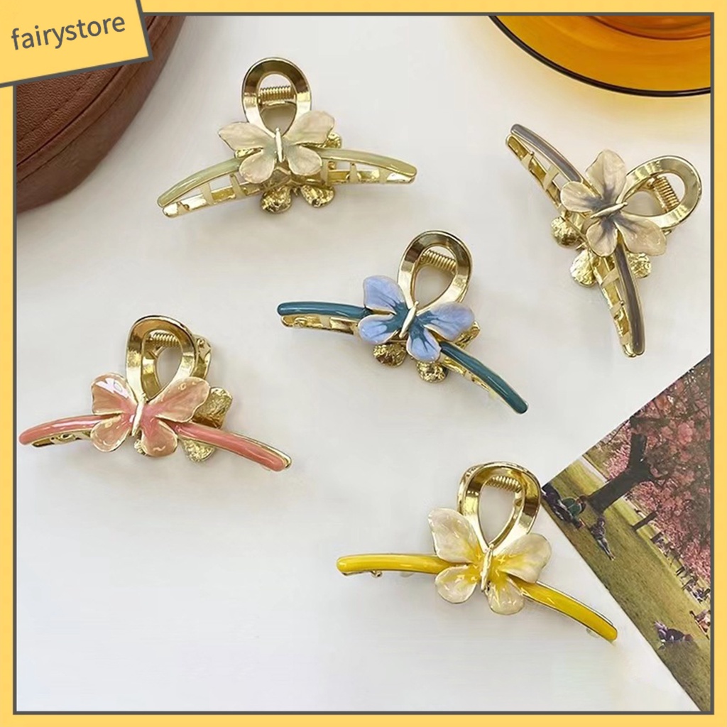 [FRO] Kẹp Tóc Càng Cua Chống Trượt Viền Mịn Trang Trí Phong Cách Ngọt Ngào Cao Cấp