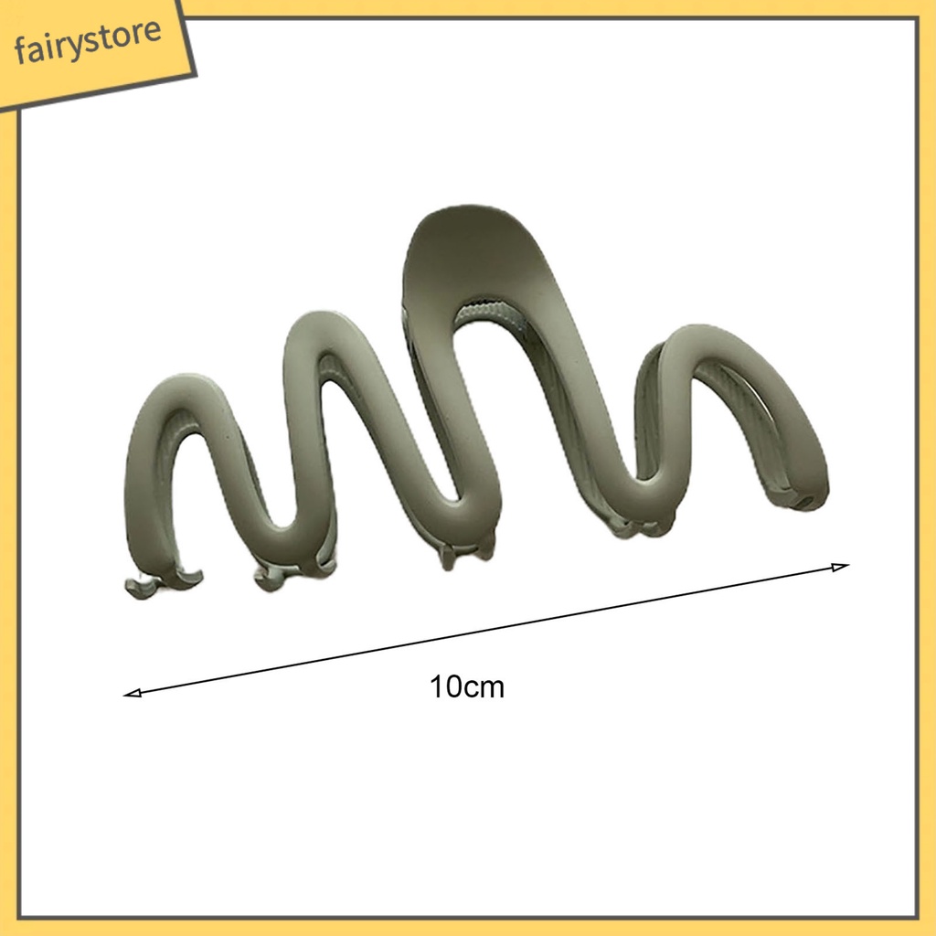 Kẹp Tóc Dạng Gợn Sóng Màu Trơn Co Giãn Gọn Nhẹ Chống Trượt Màu Sắc Thời Trang Cho Nữ