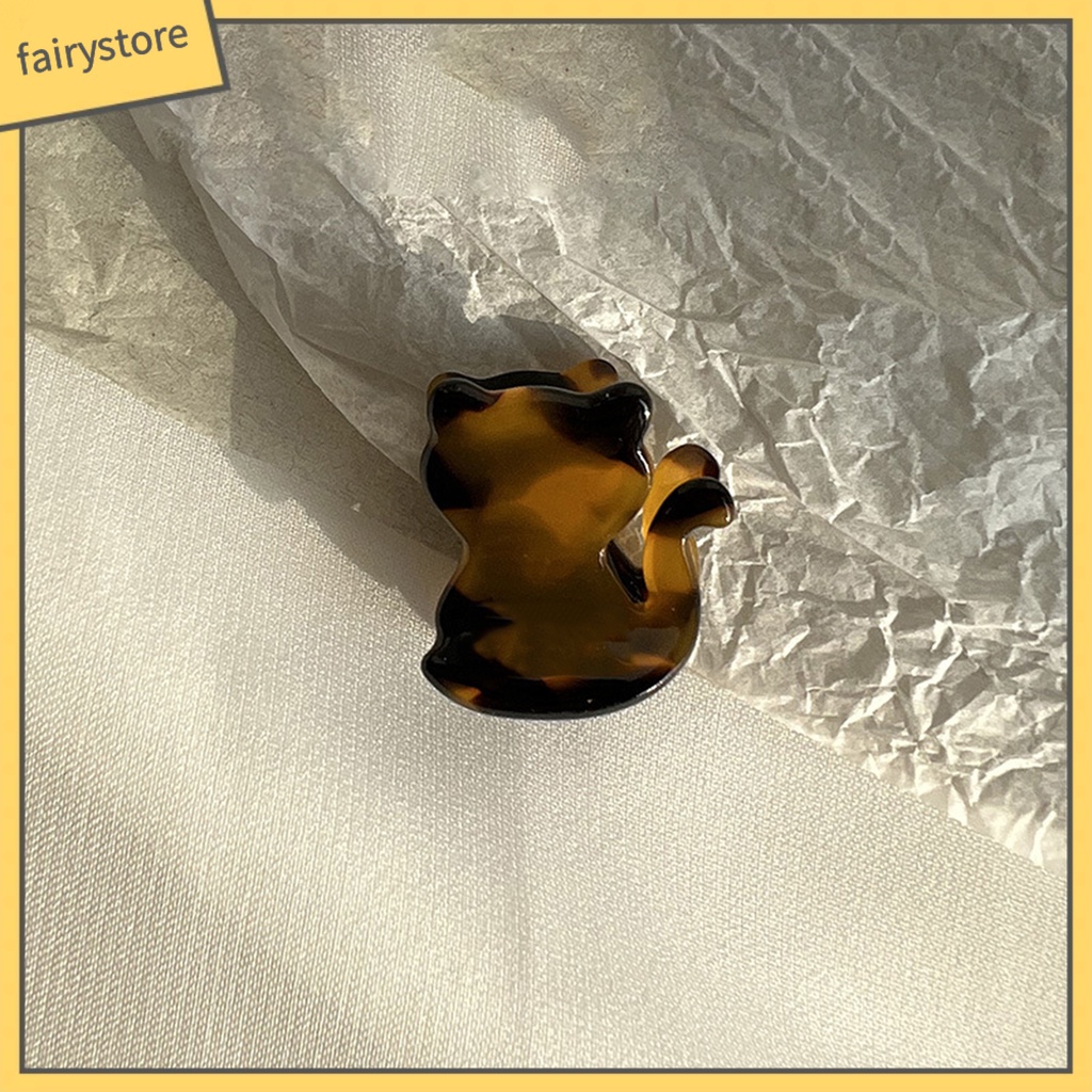 Kẹp Tóc Trang Trí Hình Mèo / Gấu Hoạt Hình Chống Mòn