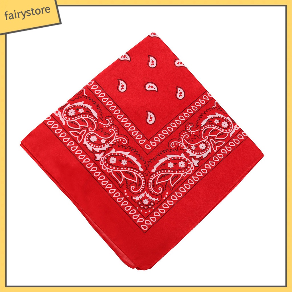 Khăn Trùm Đầu Bandana Hình Vuông In Họa Tiết Đa Năng Phong Cách Hip Hop Dùng Khi Đạp Xe