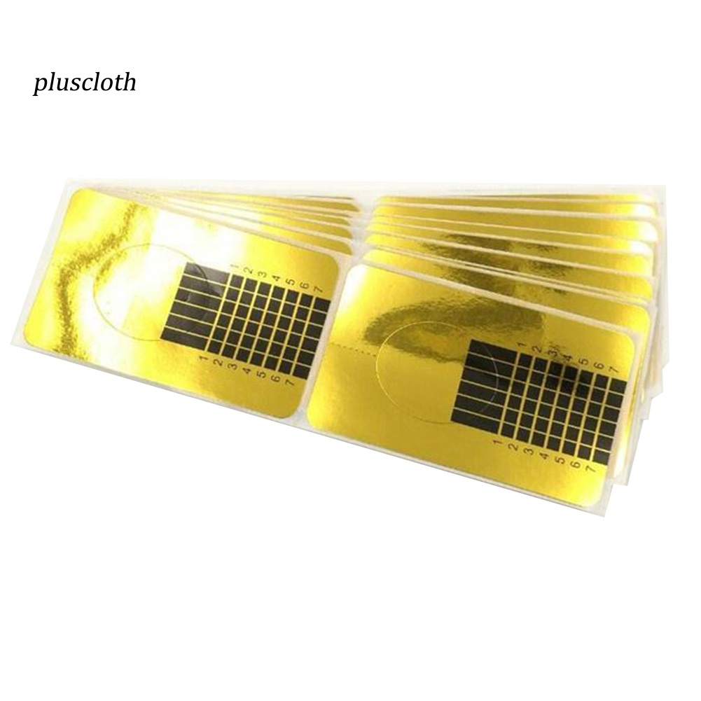 Set 100 Miếng Dán Hỗ Trợ Điêu Khắc Móng Gel UV