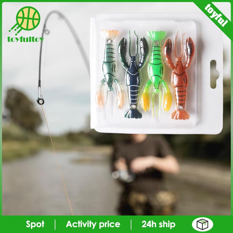 Set 4 Mồi Giả Nhử Cá Hình Bạch Tuộc Chuyên Dụng