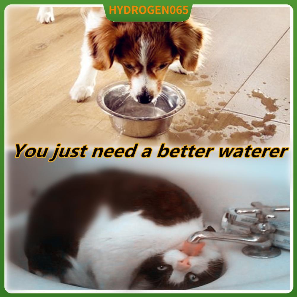 Hydrogen065 Bát nước cho thú cưng - tự động chống tràn chó nổi chở trên xe Nước chậm