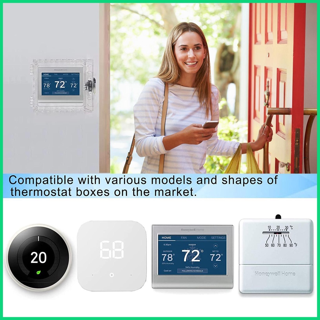 Hộp Khóa Bảo Vệ Bằng Acrylic Trong Suốt Gắn Tường Thông Dụng Cho jiwvn