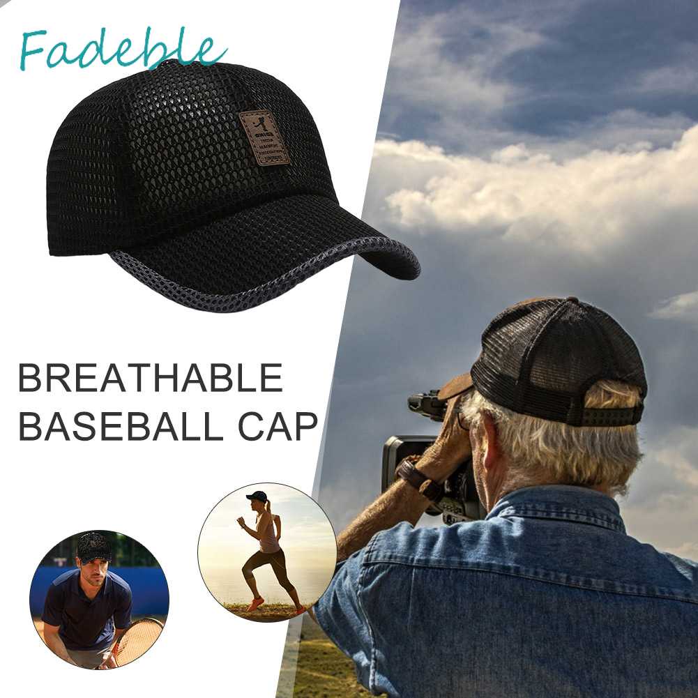 Mũ Lưỡi Trai Phối Lưới Thoáng Khí Thời Trang Mùa Hè Cho Nam Và Nữ