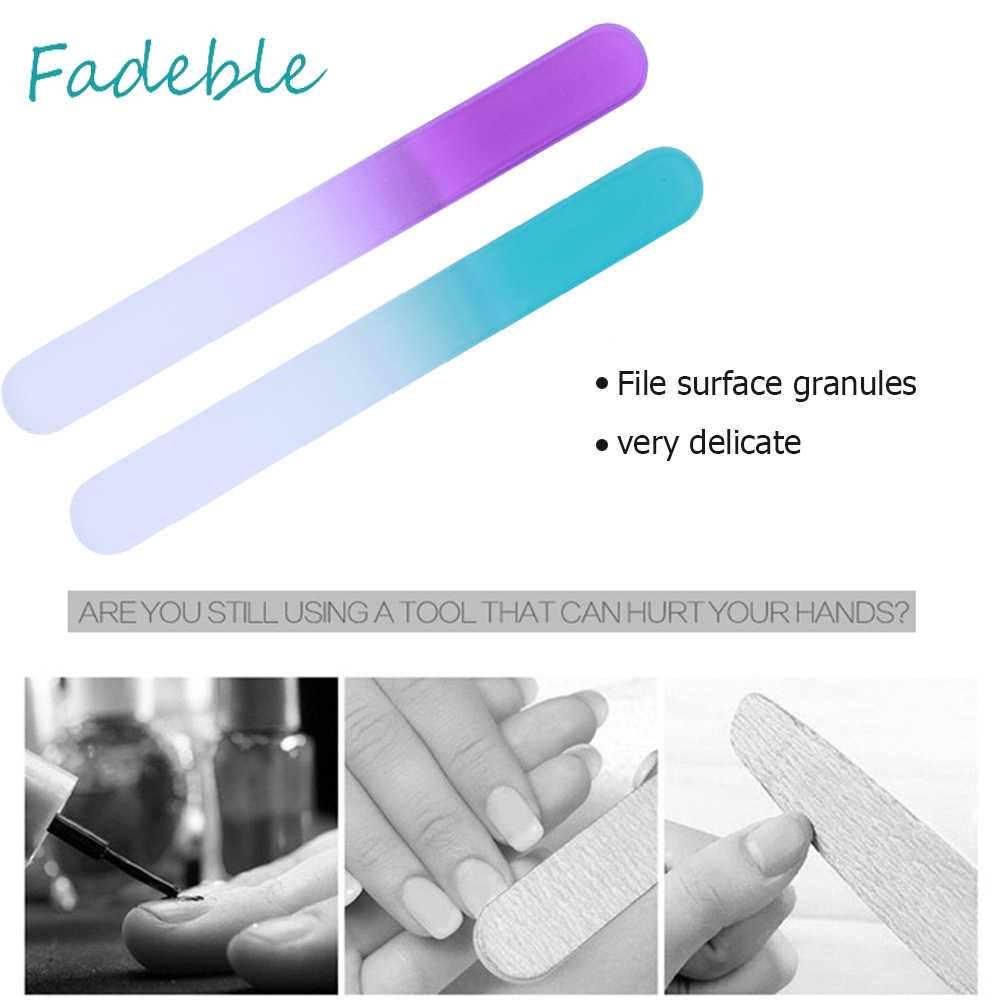 Dụng Cụ Mài Móng Tay Bằng Thủy Tinh Bền Bỉ Nhỏ Gọn