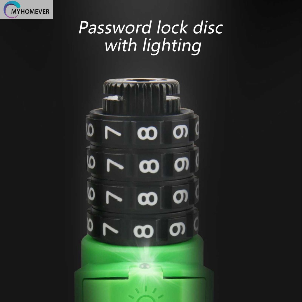 Dây Xích Khóa Xe Đạp / Xe Máy / Thuyền Kayak Có Mật Khẩu 1.2M