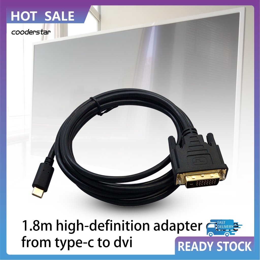 Dây Cáp Kết Nối COOD PVC Cho Laptop Type-C Sang DVI