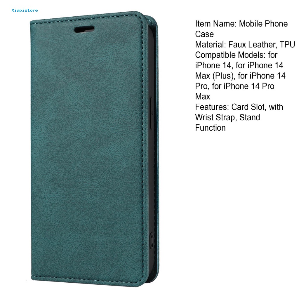 Bao Da Điện Thoại Dạng Ví Nắp Lật Dày Dặn Cho iPhone 14 / Plus / Pro / Pro Max