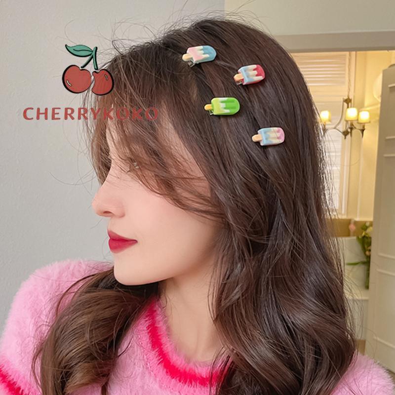🍒🍒CHERRYKOKO Kẹp TóC HìNh Cây Kem Dễ Thương Cho Nữ