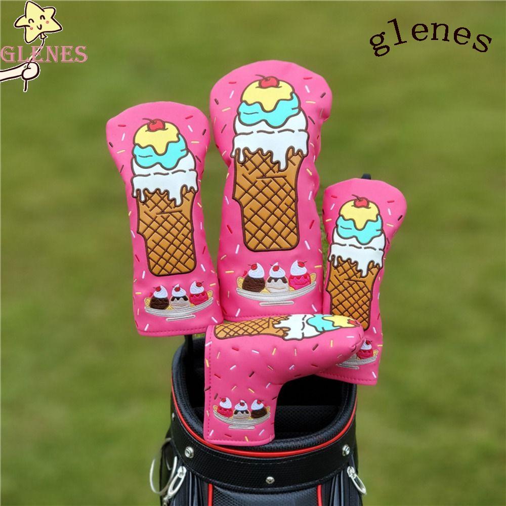 Băng Đô Hợp Thời Trang #1 #3 #Set 5 Vỏ Bọc Đầu Gậy Đánh Golf Thiết Kế Hình Cây Kem Cho Nam Và Nữ