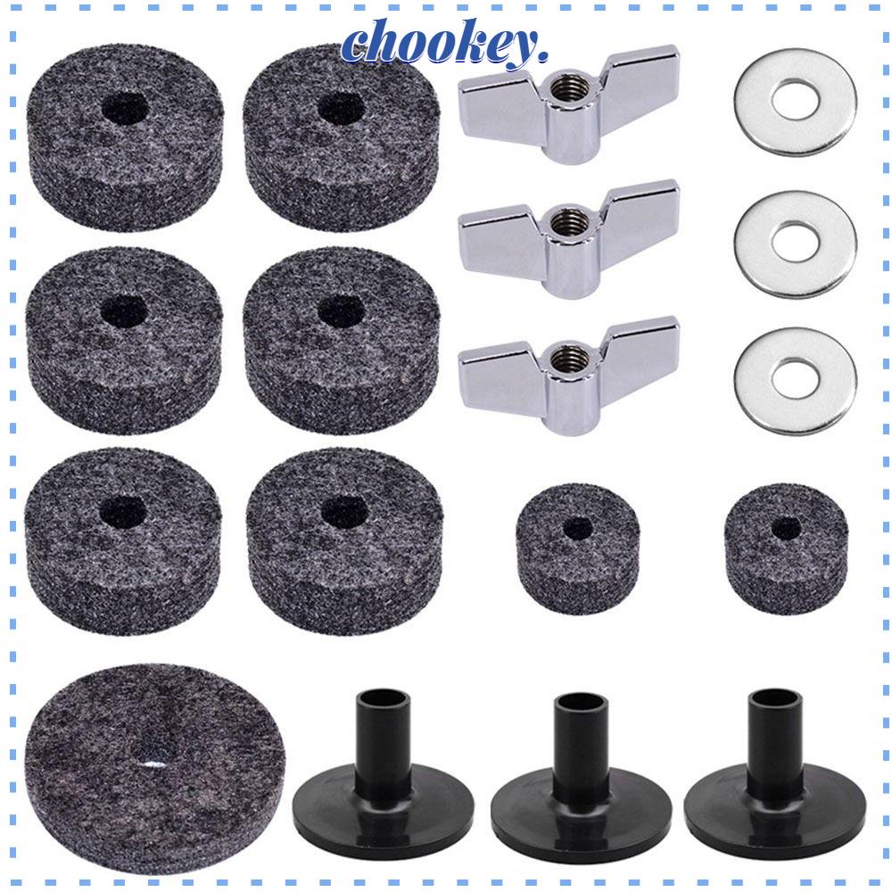 CHOOKEY Bộ 18 Phụ Kiện Bọc Đứng Chũm Chọe Cho Trống Cymbal