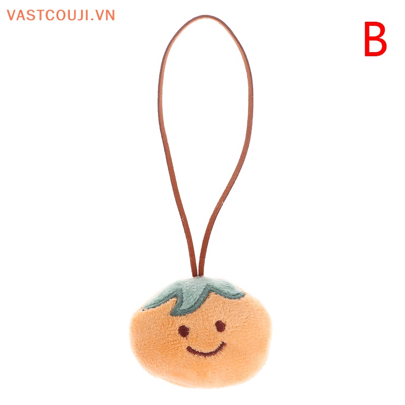 Nhãn Dán Trang Trí Túi Xách / Móc Khóa Chống Thất Lạc Hình Quả Táo / Dứa Nhồi Bông Dễ Thương