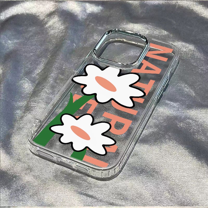 ✅Ốp Điện Thoại Mềm Chống Sốc Họa Tiết Hoa 4DYW Cho iPhone 7 xs 12Max 11plus 8 14pro 13