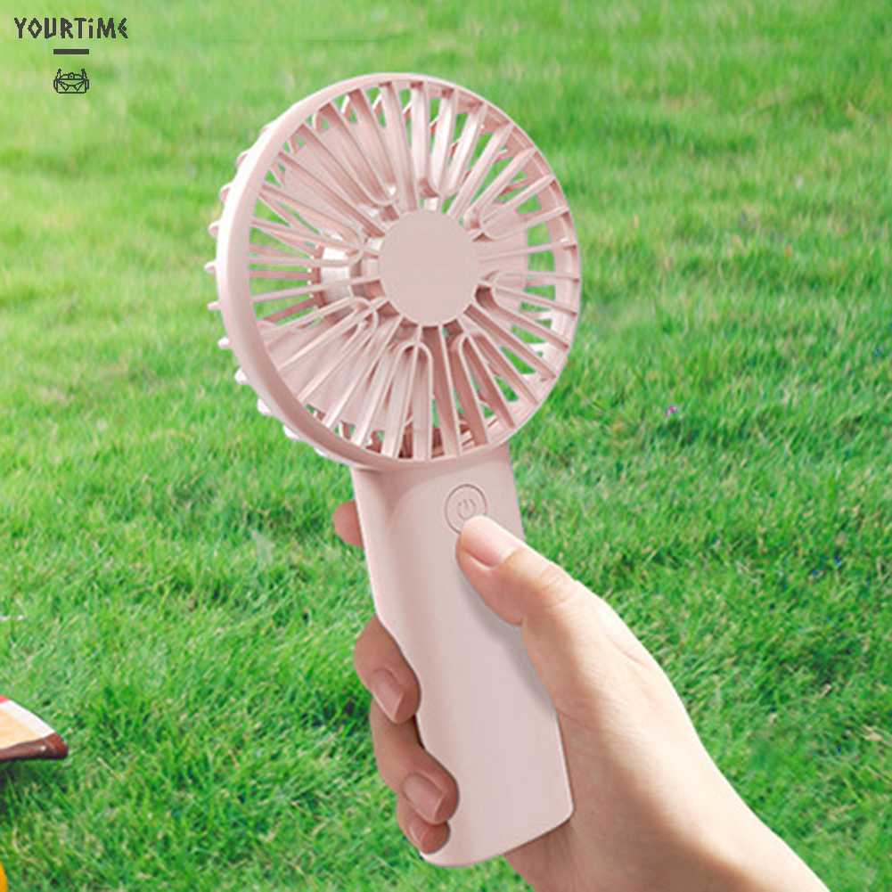 Quạt Mini Cầm Tay 3 Tốc Độ Kèm Sạc USB Tiện Dụng Chất Lượng Cao