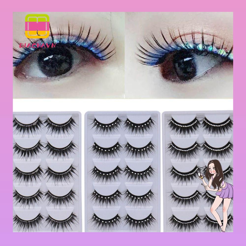 Lông Mi Giả Dày Và Dài Lấp Lánh Handmade