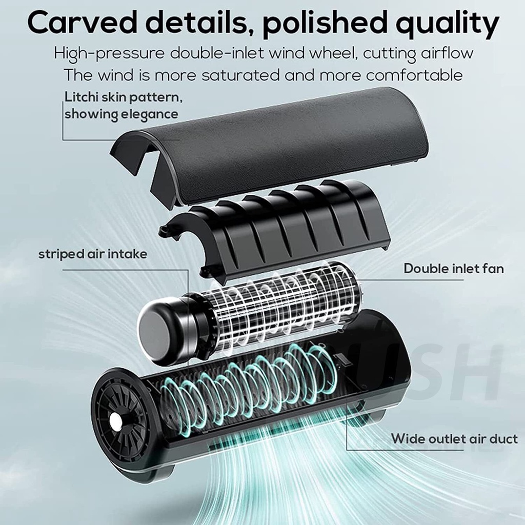 Di Động Gối Tựa Đầu Ô Tô Quạt Làm Mát Phía Trước Ghế Sau Quạt Thoáng Mát Phụ Kiện Xe Hơi USB 3 Tốc Độ Không Khí Mạnh Mẽ