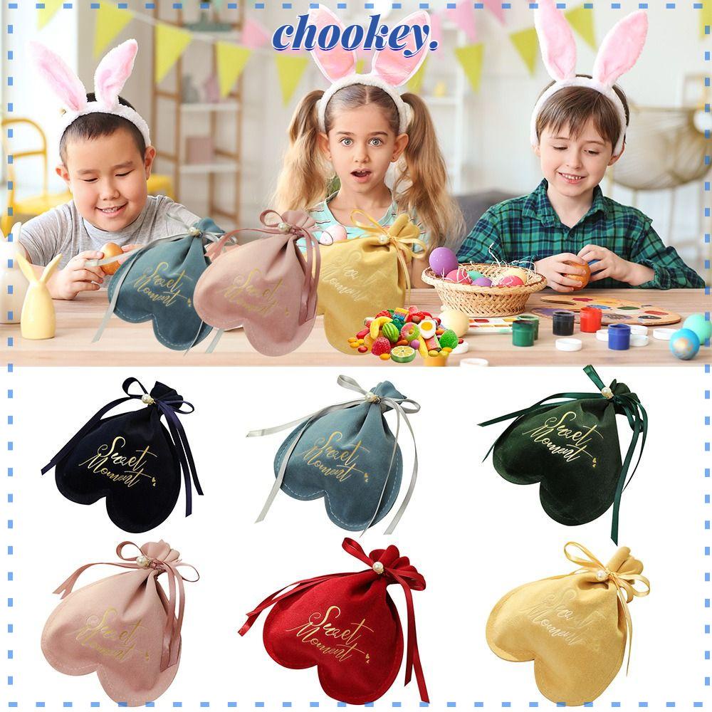 CHOOKEY Bộ 2 Túi Đựng Quà Họa Tiết Trái Tim