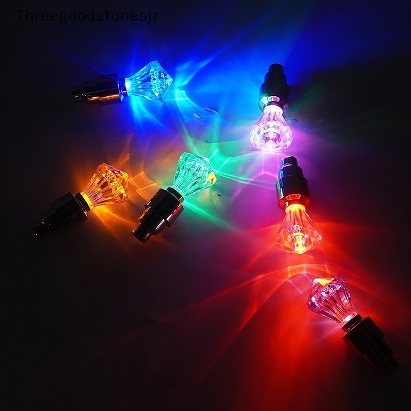 2 Đèn LED Gắn Van Xe Đạp Leo Núi Tiện Lợi JR