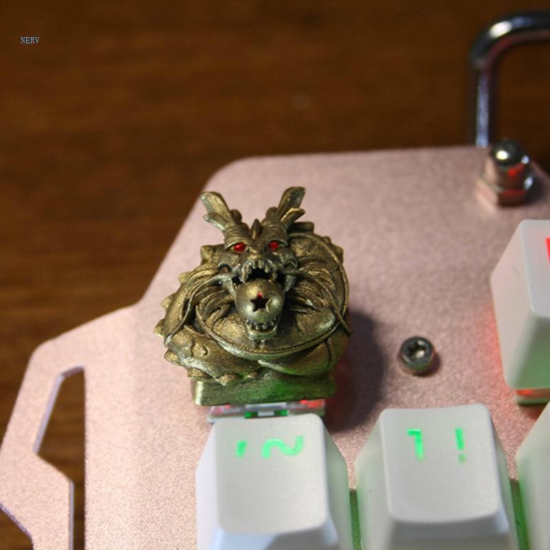 Bàn Phím Nhựa Hình Rồng 3D Thủ Công Có Đèn Nền