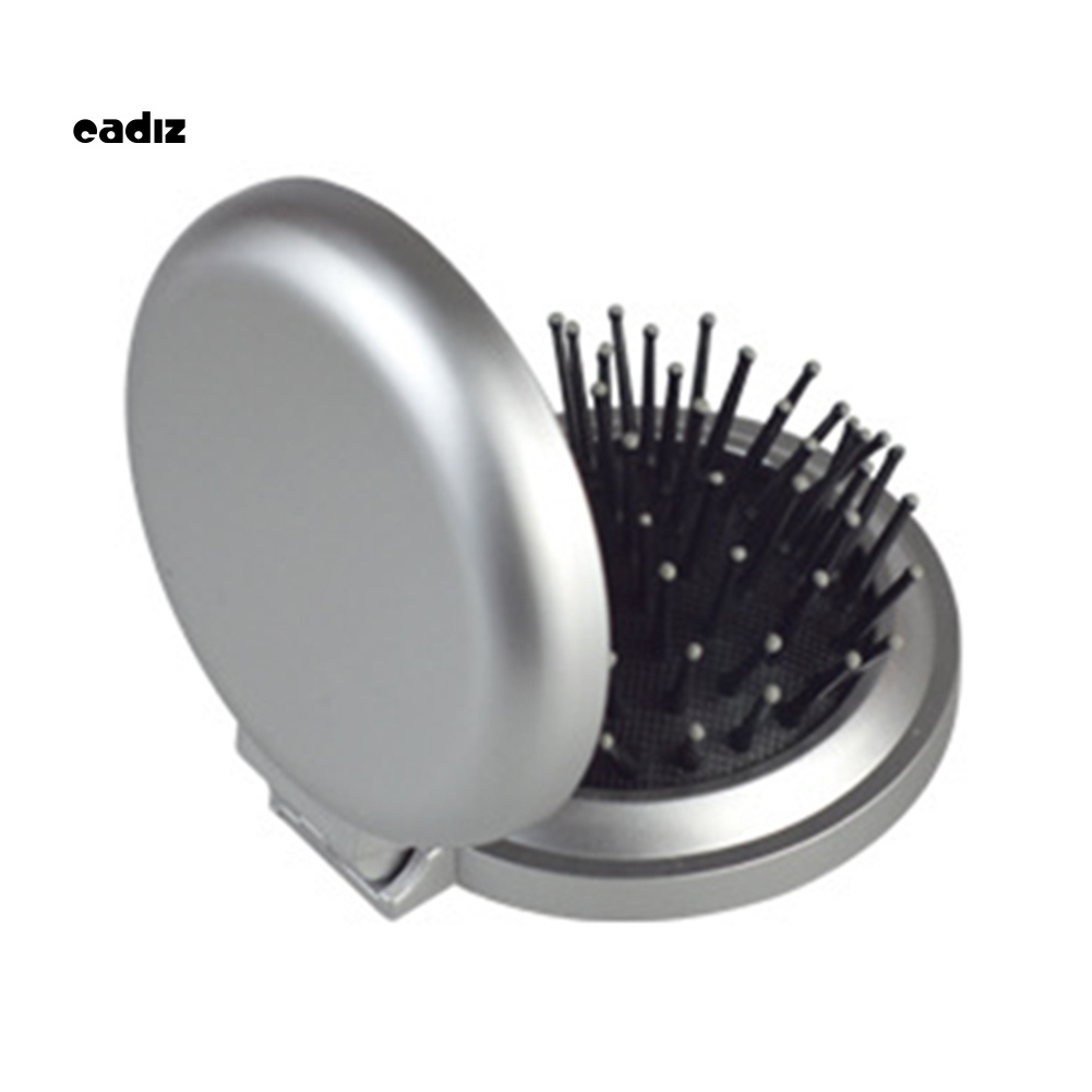 Lược Chải Tóc Mát Xa Da Đầu Thiết Kế Nhỏ Gọn Tích Hợp Gương Tiện Dụng