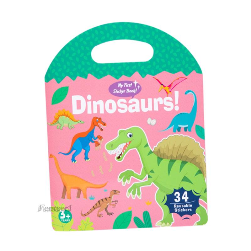 [Fenteer1] Sách Hình Dán Tĩnh Điện Giáo Dục Sách Có Thể Tái Sử Dụng Cho Trẻ