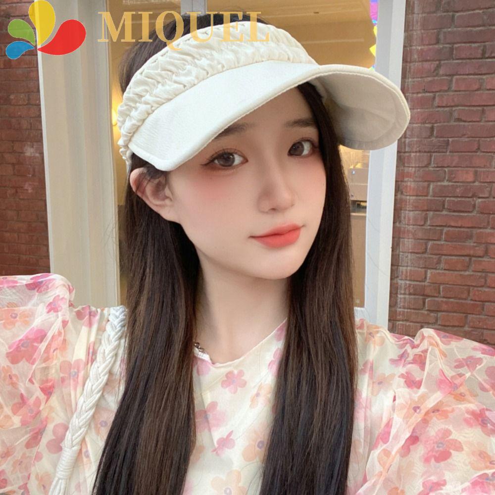 Mũ Rộng Vành Chống Nắng Hai Mặt Màu Trơn Thời Trang Mùa Hè Có Thể Gập Lại