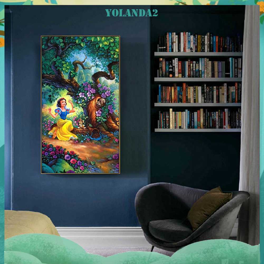 Bộ Tranh Đính Đá 5D Họa Tiết Hoạt Hình Độc Đáo DIY Dùng Trang Trí Nhà Cửa