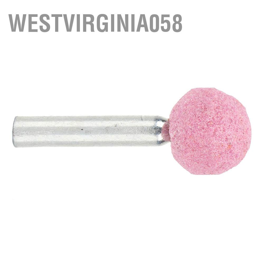 Westvirginia058 10 chiếc Gốm Gắn Điểm Mài Đánh Bóng Đầu Đá ĐỆM PHỒNG Bánh Xe Đỏ