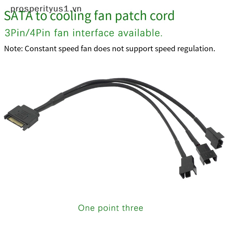 Cáp Chia Nguồn SATA 3 Chấu 4 Pin 4 Pin Chuyên Dụng Chất Lượng Cao