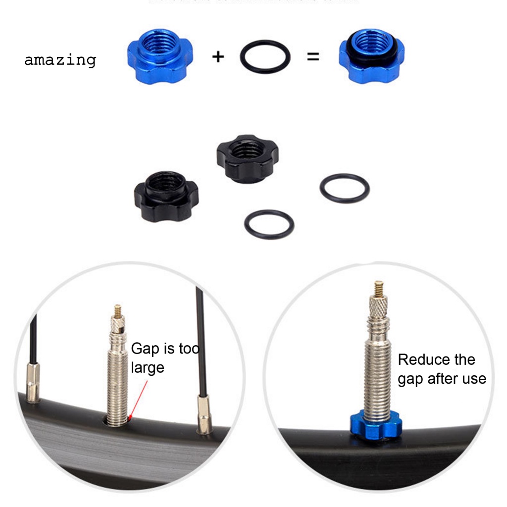 Bộ Đai Ốc Van Chuyển Đổi CNC Kèm Cờ Lê Lắp Đặt Chuyên Dụng Cho Xe Đạp