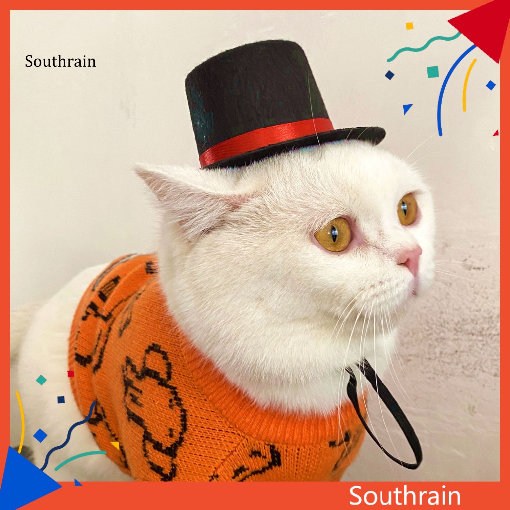 Mũ Đội Bằng Vải Không Dệt Phong Cách Ảo Thuật Gia Dành Cho Mèo Cưng