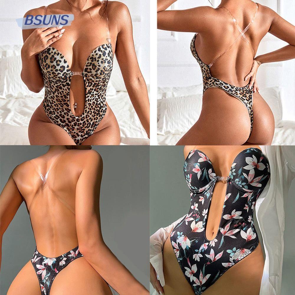 Bsuns Đầm Lót Định Hình Cơ Thể Hở Lưng Dạng Chữ U Plunge