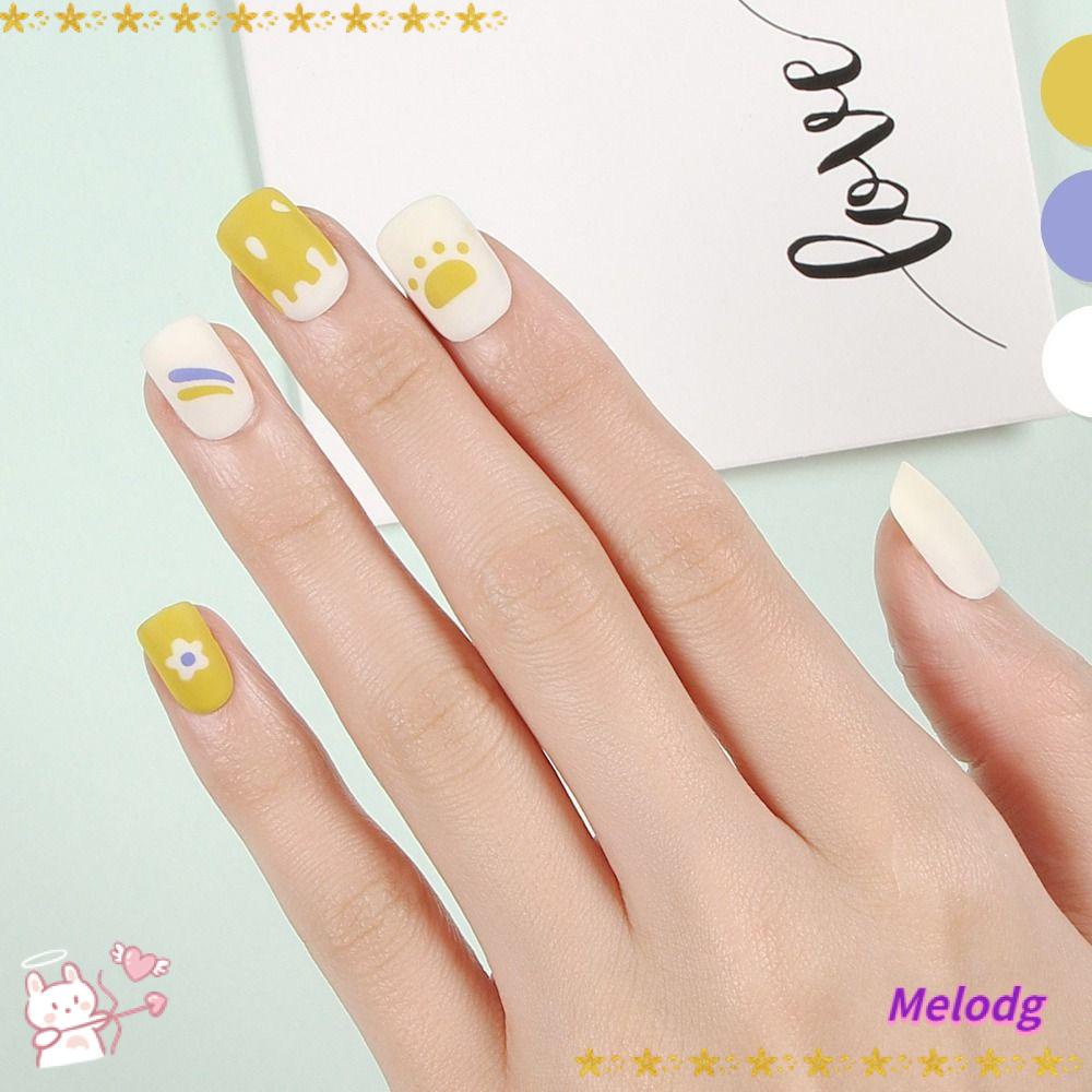 Móng Tay Giả Dạng Nhấn Che Phủ Toàn Diện Phong Cách Pháp