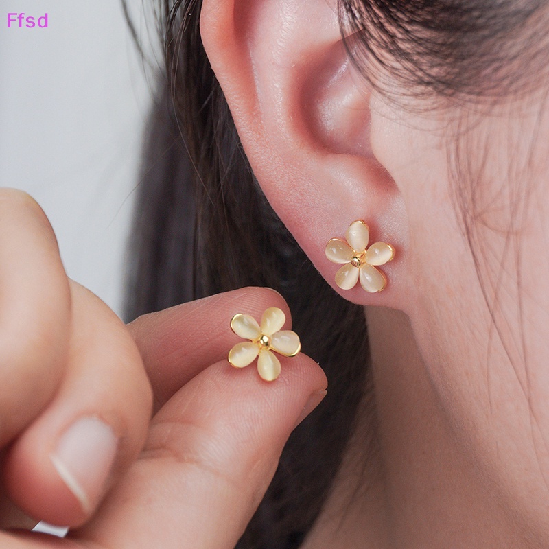 1 Đôi Khuyên Tai Hình Hoa Dạng Xoắn Ốc Cho Nữ