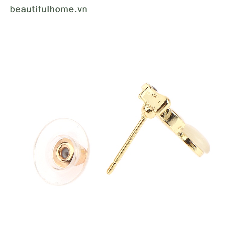 Bông Tai S925 Hình Nơ Đen Đính Pha Lê Ngọt Ngào